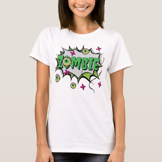 Grappige Zombie Halloween T-shirt (Voorkant)