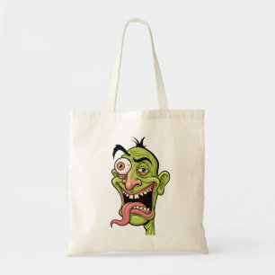 Grappige Zombie Karikatuur voor Canvas tas