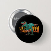 Grappige Zombie T Rex - Halloween Kostuum Ronde Button 5,7 Cm (Voorkant /achterkant)