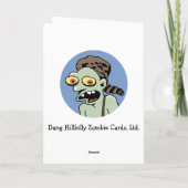 Grappige Zombie Vaderdag Kaart (Achterkant)