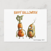 Grappige zombie veggie Halloween Briefkaart (Voorkant)
