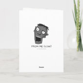 Grappige Zombie Verjaardag Kaart (Achterkant)