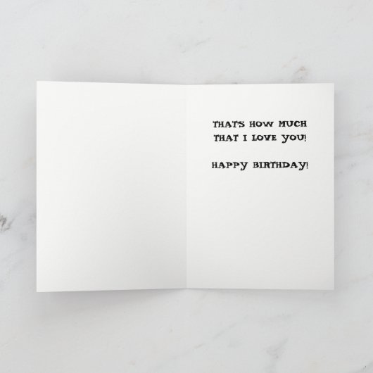 Grappige Zombie Verjaardag Kaart (Binnen)