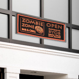 Grappige Zombie Zone Bring Your Own Brains Spandoek
