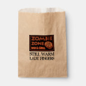 Grappige Zombie Zone Halloween Lady Fingers Bedankzakje (Voorkant)
