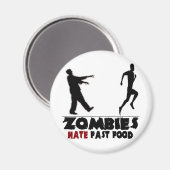 Grappige Zombies Fast Food Magneet (Voorkant / Achterkant)