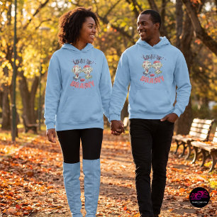 Grappige zombies, liefde is hersenachtig Halloween Hoodie