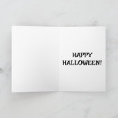 Grappige zombies, liefde is hersenachtig Halloween Kaart (Binnen)