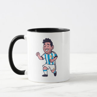 Grappige zomer 2026 voetbalspeler mok