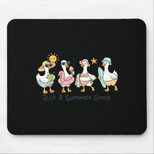 Grappige zomer gans strand eend schattig dier vaka muismat