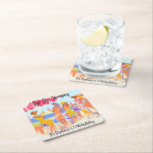 Grappige zomer strand cocktail vrouwen 50ste verja kartonnen onderzetters (Insitu)