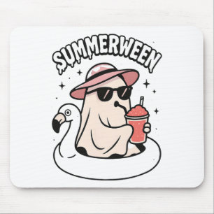 Grappige Zomer tussen Ghost Pink Drijvend in Flami Muismat