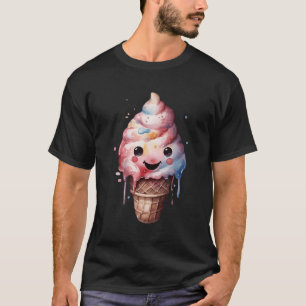 Grappige zomer zonneschijn kleding kawaii ijs t-shirt