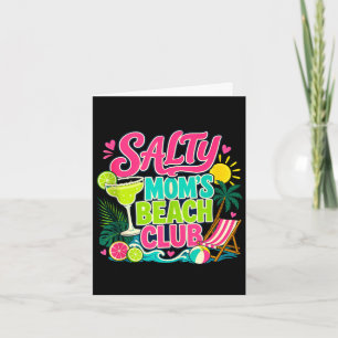 Grappige zomer zure moeders beachclub vakantie mam kaart