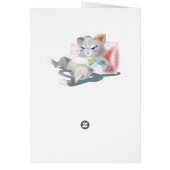 Grappige zomercard met babykat (Achterkant)