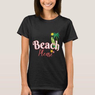 Grappige zomervakantie strand grafische cute kust t-shirt