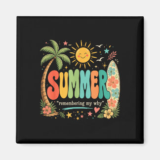 Grappige zomervakantie tropisch strand zonneschijn magneet