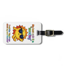 Grappige zon "Dagdroom Vakantie" Bagage Label