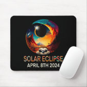 Grappige Zon Eclipse Luiaard Draagt Zon Eclipse Muismat (Met muis)