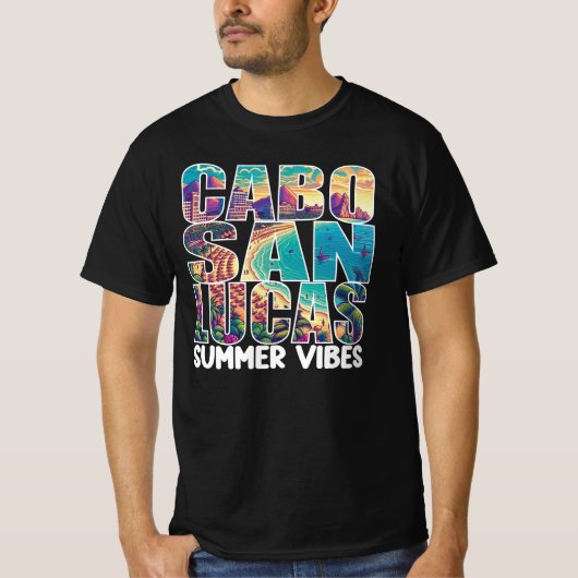 Grappige zon zand en cabo vakantie herinneringen i t-shirt (Voorkant)