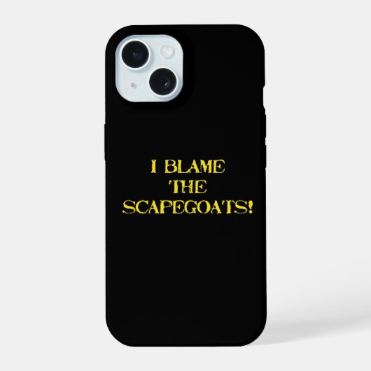 Grappige Zondebok Citaat Een Brute Stelling over S iPhone 15 Case (Achterkant)