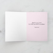 Grappige Zonnebloem Kaart van Moeder naar Kinderth (Binnen)