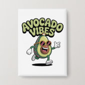 Grappige Zonnebril Avocado Button (Voorkant)