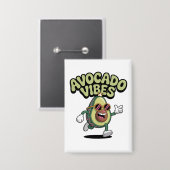 Grappige Zonnebril Avocado Button (Voorkant / Achterkant)