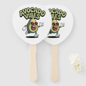 Grappige Zonnebril Avocado Handwaaier (Voorkant en achterkant)