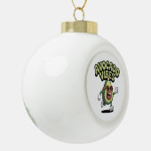 Grappige Zonnebril Avocado Keramische Bal Ornament (Links)