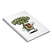 Grappige Zonnebril Avocado Notitieboek (Rechterzijde)