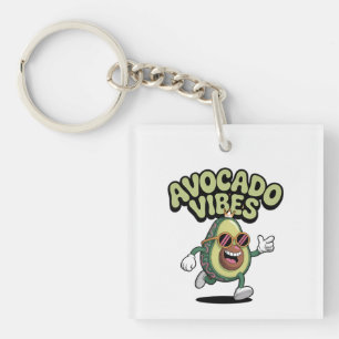 Grappige Zonnebril Avocado Sleutelhanger