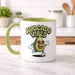 Grappige Zonnebril Avocado Tweekleurige Koffiemok
