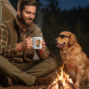 Grappige zonnebril Goud Retriever Personaliseer Koffiemok