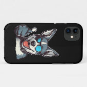Grappige zonnebril hond met duimen omhoog Case-Mate iPhone case (Achterkant (horizontaal))