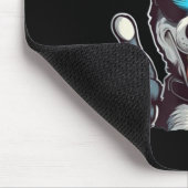 Grappige zonnebril hond met duimen omhoog muismat (Hoek)