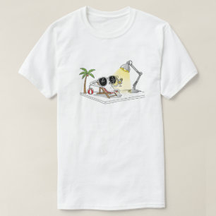 Grappige zonnebril op vakantie Cartoon zomer T-shirt