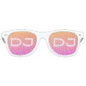 Grappige zonnebrillen voor dj's Feest Zonnebrillen (Voorkant)