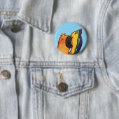 Grappige Zonnekonkoer Vogel Knop Ronde Button 5,7 Cm (In situ)