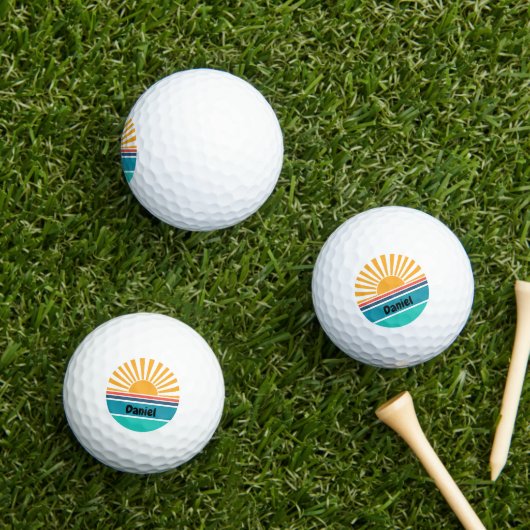 Grappige zonneschijn naam golfballen (Insitu Gras)