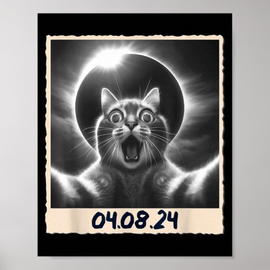Grappige Zonsverduistering 04 08 24 Poster (Voorkant)