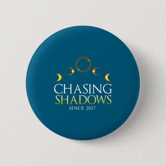 Grappige Zonsverduistering 2017 Totale Zon Ronde Button 5,7 Cm (Voorkant)