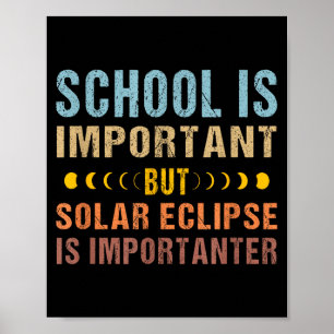 Grappige Zonsverduistering Citaat School Belangrij Poster
