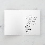 grappige zoon in de wet Kerstmis Kaart (Binnen)