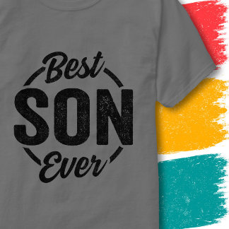 Grappige zoon retro vintage stijl citaat beste zoo t-shirt