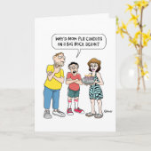 Grappige zoon verjaardag kaart (Gele Bloem)