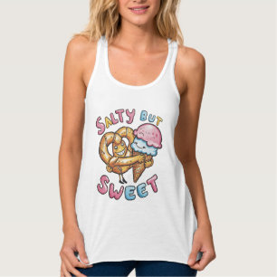 Grappige zoute zoete woord kunst Zomer Tanktop
