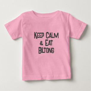 Grappige Zuid-Afrikaanse KeepCalm & Eet Biltong Pe