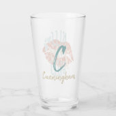 Grappige Zuid-Gezegden Kiss My Grits Typography Glas (Achterkant)