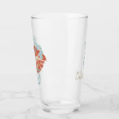 Grappige Zuid-Gezegden Kiss My Grits Typography Glas (Links)